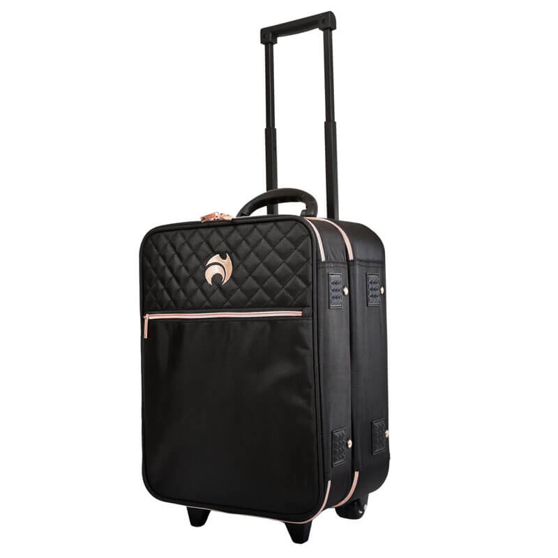 HENSELITE BLACK/ROSE TROLLEY BAG