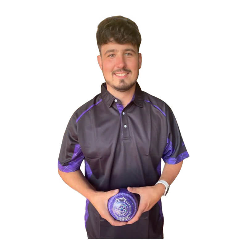 Buy HENSELITE SUBLIMATED LIMITED EDITION POLO SHIRT WHITE-PURPLE-TAN