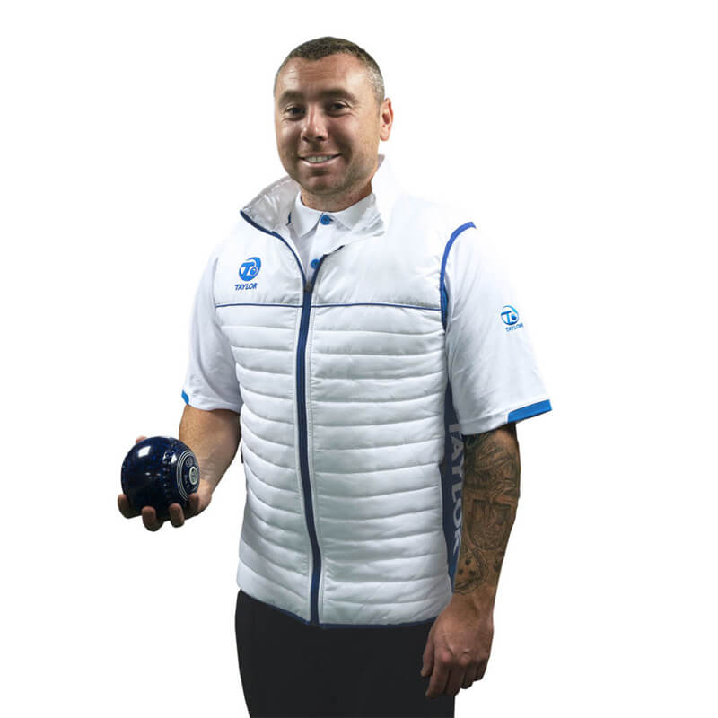 Buy PUFFA BODYWARMER WHITE/BLUE