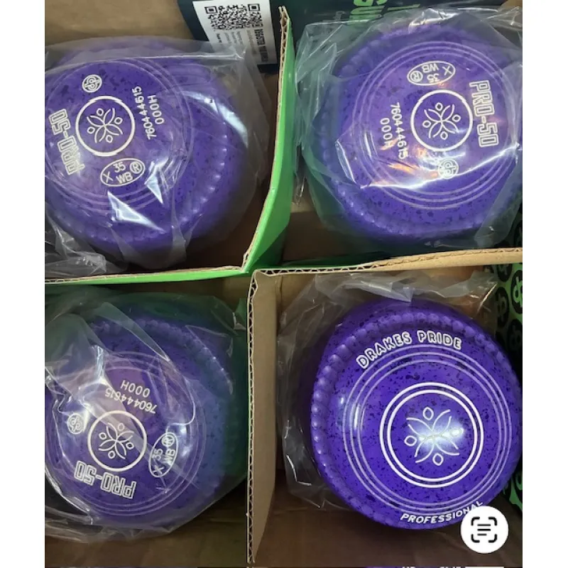 DRAKES PRIDE PRO-50 CHANNEL GRIPPED BOWLS COLOURED