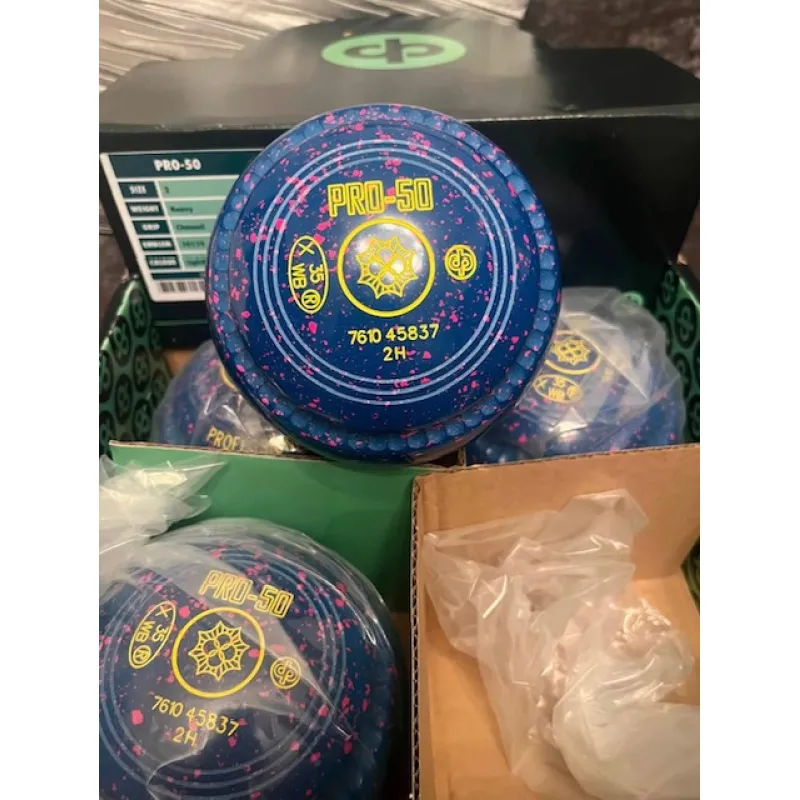 DRAKES PRIDE PRO-50 CHANNEL GRIPPED BOWLS COLOURED