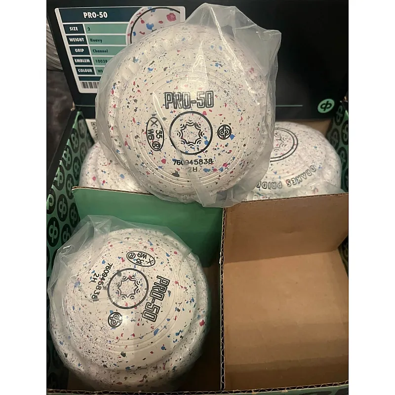 DRAKES PRIDE PRO-50 CHANNEL GRIPPED BOWLS COLOURED