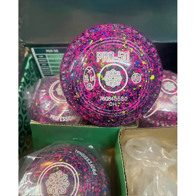DRAKES PRIDE PRO-50 CHANNEL GRIPPED BOWLS COLOURED